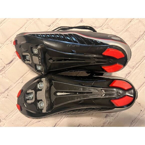 Bontrager Men's 9 Inform Race DLX Cycling Shoe Black Red Adjustable Biking - Picture 9 of 12